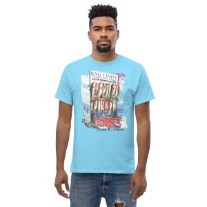 Unisex classic tee showing off the original art of Bag Limit, Gulf of America Edition